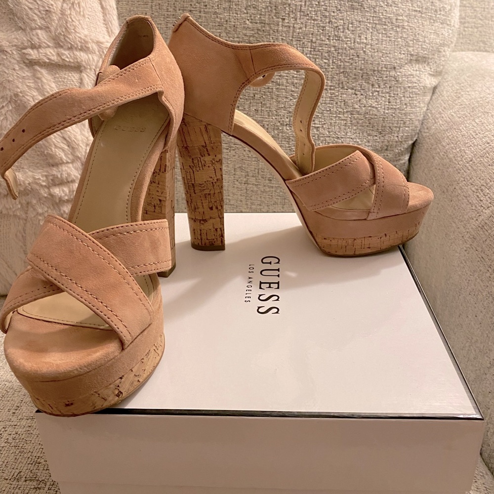 Guess, Parris shoe, pink suede, size 7